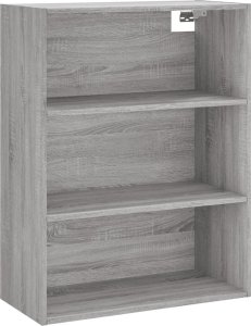 vidaXL vidaXL Regał szary dąb sonoma 69,5x32,5x180 cm materiał drewnopochodny 6