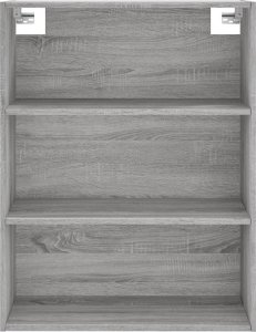 vidaXL vidaXL Regał szary dąb sonoma 69,5x32,5x180 cm materiał drewnopochodny 7