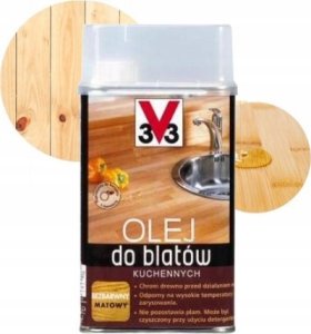 V33 Olej do blatów kuchennych ochronny bezbarwny 0,5l 1