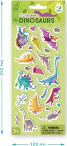 Incood Naklejki 3D Dinosaurs 2