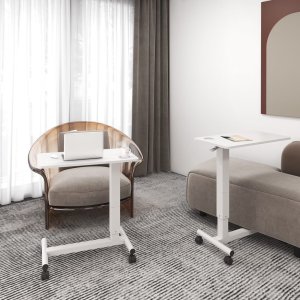 Brother Up Up Forseti Adjustable Height Table, White 2