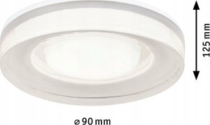 Paulmann Oprawa do wbudowania LUENA GU10 max. 35W IP65 230V biały szkło / metal 2