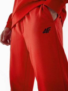 4f Spodnie dresowe 4F Męskie sportowe CZERWONE Długie L 3