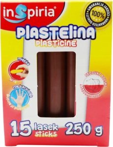 Teka Plastelina br±zowa 15 lasek 250g 1