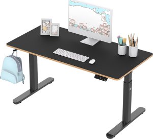 Ultradesk Biurko dla dzieci, elektycznie regulowany, 120X60 cm, 55-81 cm, PULSAR, czarny, ULTRADESK 1