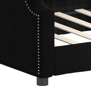 vidaXL vidaXL Sofa z funkcją spania, czarna, 80x200 cm, obita tkaniną 6