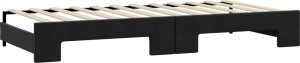 vidaXL vidaXL Sofa rozsuwana, czarna, 90x200 cm, tkanina 8