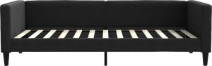 vidaXL vidaXL Sofa z materacem do spania, czarna, 100x200 cm, tkanina 4