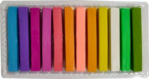 Teka Plastelina kwadratowa pastelowa 12 kolorów 2