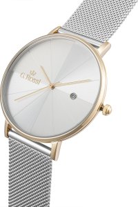 Zegarek Gino Rossi Zegarek damski G. Rossi  -AMBICA-12540B-3D2 srebrny 2