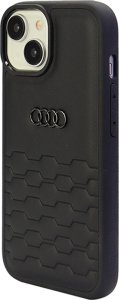 Audi GT Synthetic Leather iPhone 15 / 14 / 13 6.1" czarny/black hardcase AU-TPUPCIP15-GT/D2-BK 3