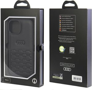Audi GT Synthetic Leather iPhone 15 / 14 / 13 6.1" czarny/black hardcase AU-TPUPCIP15-GT/D2-BK 4