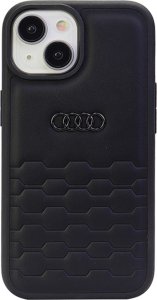 Audi GT Synthetic Leather iPhone 15 / 14 / 13 6.1" czarny/black hardcase AU-TPUPCIP15-GT/D2-BK 5