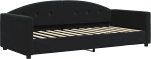 vidaXL vidaXL Sofa rozsuwana, czarna, 90x200 cm, aksamit 6