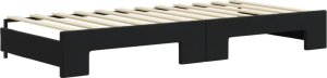 vidaXL vidaXL Sofa rozsuwana, czarna, 90x200 cm, aksamit 7