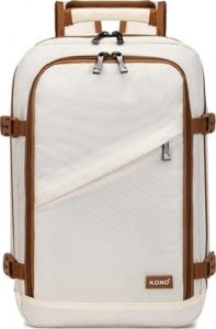 Plecak turystyczny Kono Mały Biały Plecak Ryanair WizzAir 40x20x25 20L Expander 3