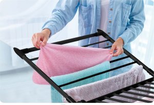 Suszarka na pranie Massido Suszarka na pranie stojąca rozkładana Lydia 27 mb czarna 7