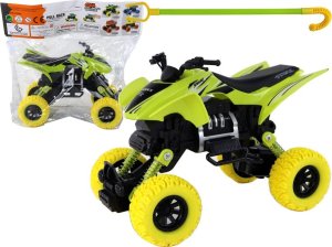 LeanToys Pojazd Terenowy Pchacz Quad XC Gumowe Koła Zielony 1