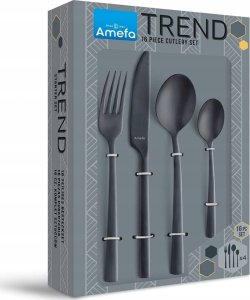 Amefa Manille 9035 - 16-pc set in vintage box - black-stonewash 5