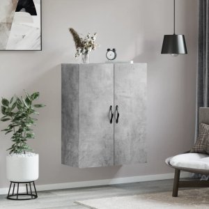 vidaXL vidaXL Szafka wisząca, szarość betonu, 69,5x34x90 cm 3