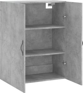 vidaXL vidaXL Szafka wisząca, szarość betonu, 69,5x34x90 cm 6
