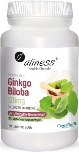 NOW Foods ALINESS Ginkgo Biloba 120mg 60tabs 1