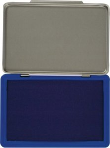 Q-Connect Poduszka do stempli Q-CONNECT, z tuszem, 110x70mm, metalowa, niebieska 2