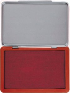 Q-Connect Poduszka do stempli Q-CONNECT, z tuszem, 110x70mm, metalowa, czerwona 3