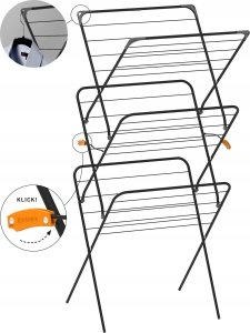 Suszarka na pranie Rorets Rorets Suszarka Na Bieliznę Rise Wieża Black 2914... 2