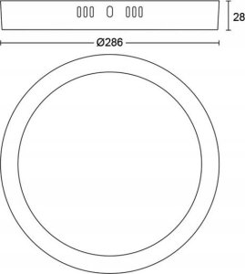Lampa sufitowa Philips MAGNEOS SF DL252 RD 284 20W 27K WH 06 8