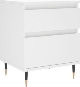 vidaXL Szafka nocna, biała, 40x35x50 cm 2
