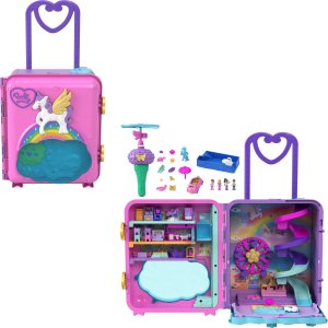 Mattel Polly Pocket. Zestaw Walizka wakacyjny kuror HKV43 5