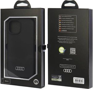 Audi Audi Silicone Case iPhone 15 / 14 / 13 6.1" black/black hardcase AU-LSRIP15-Q3/D1-BK 16