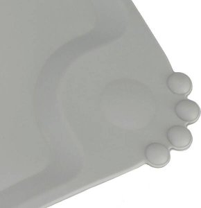 Springos Mata pod miskę dla psa, kota wodoodporna podkładka antypoślizgowa szara UNIWERSALNY 4