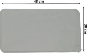 Springos Mata pod miskę dla psa, kota wodoodporna podkładka antypoślizgowa szara UNIWERSALNY 6