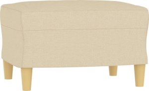 vidaXL vidaXL Sofa 3-osobowa, kremowa, 180 cm, tapicerowana tkaniną 5