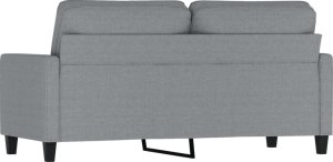 vidaXL vidaXL Sofa 2-osobowa, jasnoszara, 140 cm, tapicerowana tkaniną 5