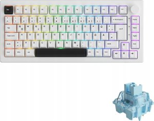 Klawiatura Akko AKKO 5075B Plus "Black on White" Gaming Tastatur - V3 Pro Cream Blue 1