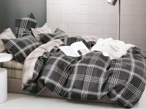 LOZKOHOLICY.PL Sp.z o.o. Sp. K. Pościel 200 x 220 3cz Satyna Bawełniana nr A1696 3