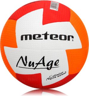 Meteor Piłka ręczna Nuage Junior czerwono-pomarańczowa r. 1 (04065) 1