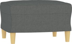 vidaXL vidaXL 3-cz. komplet wypoczynkowy z poduszkami, ciemnoszary, tkanina 5