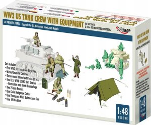 Teka WWII Załoga czołgu USA z wyposażeniem 1:48 1