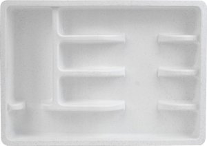Kadax KADAX Wkład Do Szuflady Plastikowy Organizer Na sztućce Kuchenny Biały 6