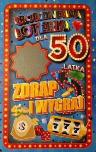 Teka Karnet Urodziny 50 męskie 1