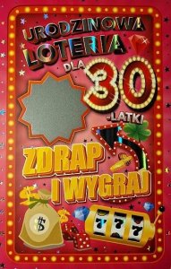 Yeku Karnet Urodziny 30 damskie 1