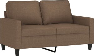 vidaXL vidaXL Sofa 2-osobowa, brązowa, 120 cm, tapicerowana tkaniną 2