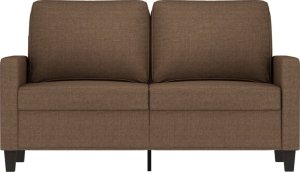 vidaXL vidaXL Sofa 2-osobowa, brązowa, 120 cm, tapicerowana tkaniną 3