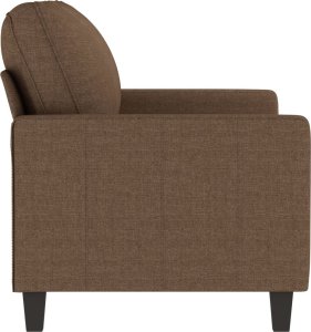 vidaXL vidaXL Sofa 2-osobowa, brązowa, 120 cm, tapicerowana tkaniną 4