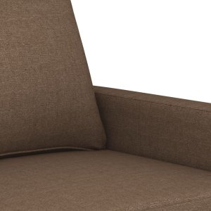vidaXL vidaXL Sofa 2-osobowa, brązowa, 120 cm, tapicerowana tkaniną 6