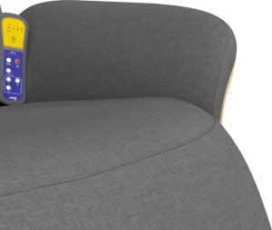 vidaXL vidaXL Rozkładany fotel z podnóżkiem, ciemnoszary, tkanina 8